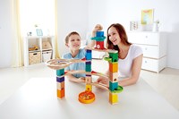 Hape E6020 Medium Set Quadrilla, Kugelbahn mit 44 Bauteilen aus Holz und 50 Murmeln, ab 4 Jahren-2