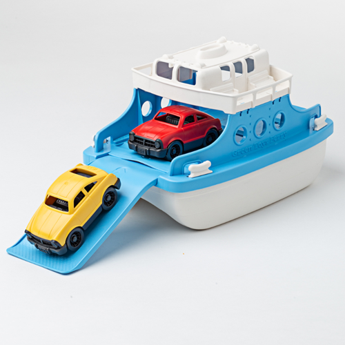 Green Toys Fähre mit Autos Blau/Weiß-2