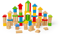 BigJigs Holzbausteine - bunte Bauklötze für Kleinkinder und Babys-2