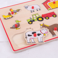 Bigjigs Holzpuzzle Bauernhof - 9 Teile-3