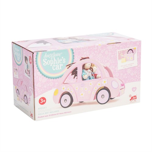 Papo Le Toy Van Sophie's Holzauto, klassischer ikonischer Retro-Stil, Spielzeug-Fahrzeug mit Gepäck und offener Oberseite-2