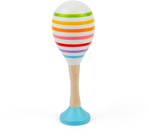 BigJigs Holzmaraca Spielzeug Set - buntes Musikinstrument für Kinder-3