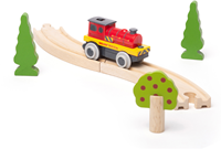 Bigjigs Mighty Red Loco (batteriebetriebene Lokomotive) (6)-2