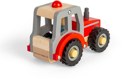 Bigjigs Toys Tractor Red-3