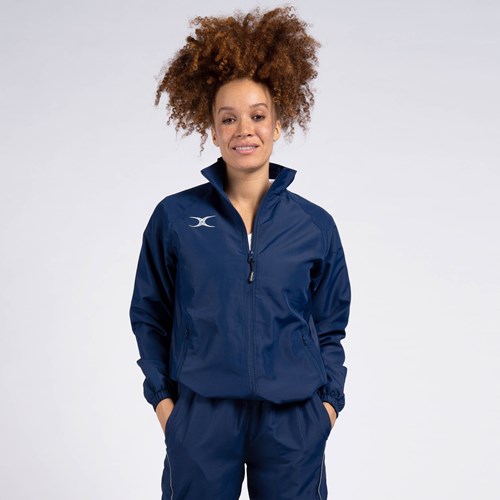 Gilbert Netball Sportjack Blaze Track Top marine Polyester Unisex-2