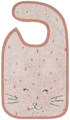 Trixie Lätzchen Bio-Baumwolle Mrs. Cat rosa Baby Lätzchen-2