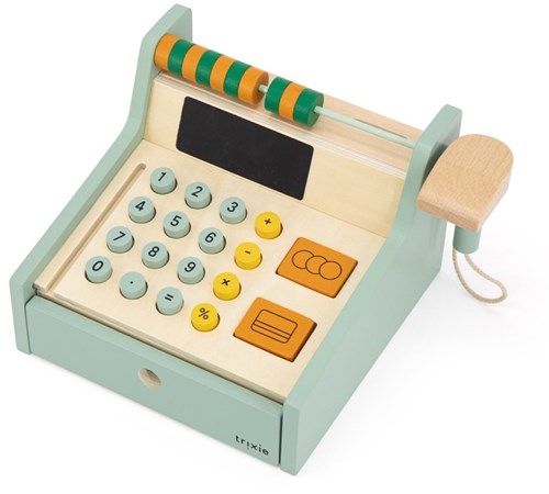Trixie Holzspielzeug Kasse - Lernspiel für Kinder mit Zubehör-2