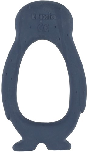 Trixie Greifspielzeug aus Naturkautschuk Baby Beißring Mr. Penguin blau-2