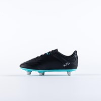 Gilbert Rugbyball schwarz aqua Größe 2-6 langlebig Grip-3