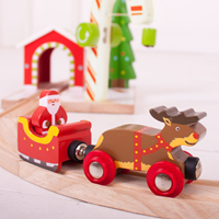 Bigjigs Weihnachtsschlitten mit Rentieren (4)-2