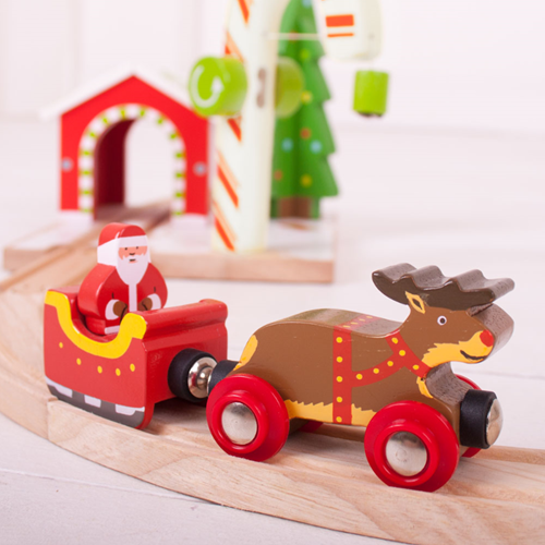 Bigjigs Weihnachtsschlitten mit Rentieren (4)-2