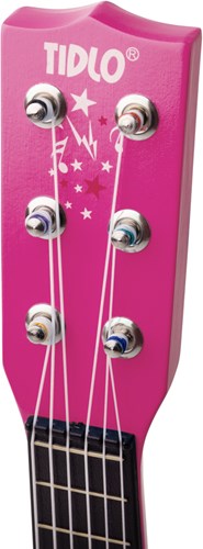 Tidlo Holz Gitarre rosa Blumen Kindergitarre Musikspielzeug-3