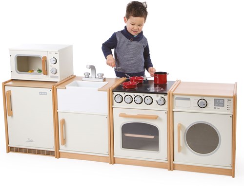 Tidlo Holz Kühlschrank Spielzeug - pädagogische Rollenspiel Küche-2