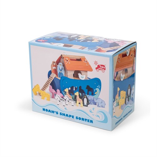 Le Toy Van – Steckspiel „Arche Noah“ | Pädagogisches Sensorikspiel für Babys mit Arche und bunten Bauklötzen – Geeignet für Kinder ab 2 Jahren-2