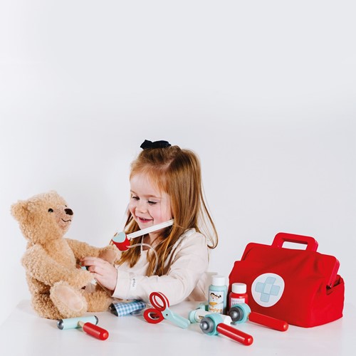 Le Toy Van – Pädagogisches Rollenspiel Honeybake Arzt-Spielset aus Holz für Kinder | Rollenspiel für Mädchen & Jungen – Geeignet für Kinder ab 3 Jahren-2