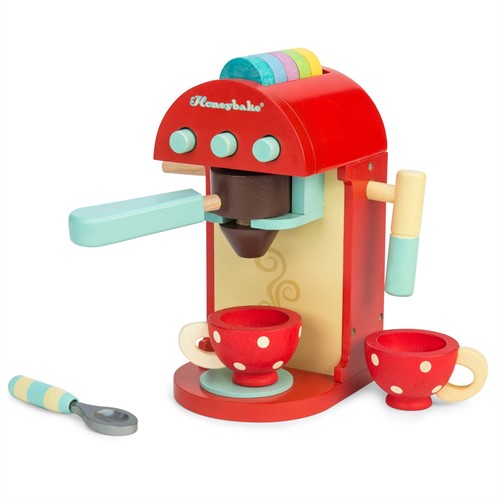 Le Toy Van – Honeybake Küchen-Rollenspiel Kaffeemaschine aus Holz | Rollenspiel für Kinder Küchenzubehör, TV299-2
