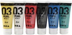 A-Color Acrylfarben Metallic Set 6x20 ml für kreatives Malen