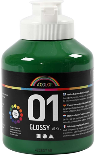 A-Color A-Color Glänzende Acrylfarbe Dunkelgrün 500 ml