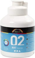 Creativ Company Acrylfarbe Weiß matt 500 ml - Bastelfarbe für Kinder