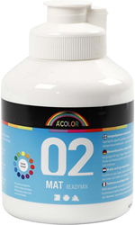 Creativ Company CC Kids Acrylverf Mat Wit 500 ml