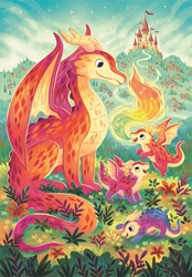 Clementoni A Dragon Family - 60 Teile