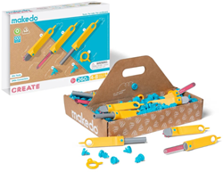 Makedo Bauset Karton kreatives Konstruktionsspielzeug 260-teilig