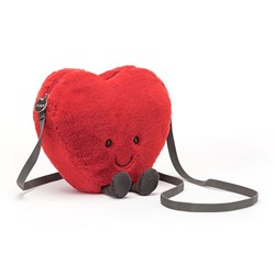 Jellycat Amuseables Herz Tasche - niedliches Plüsch Accessoire 5x18x17cm