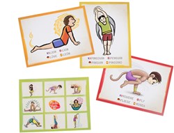 PedaYoga Yoga-Spielkarten für Kinder - pädagogisches Spielzeug