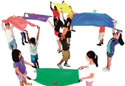 Spordas Fallschirm Spielzeug Set - 2 Personen - Set von 6 - Teamwork