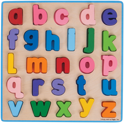 Bigjigs Chunky Alphabet Puzzle Kleinbuchstaben