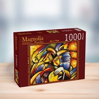Magnolia Puzzle Abstract Face - 1000 Teile Puzzle-2