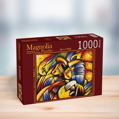Magnolia Puzzle Abstract Face - 1000 Teile Puzzle-2