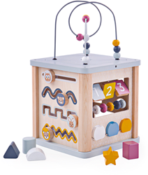 BigJigs Holz Aktivitätswürfel FSC 100% Lernspielzeug für Kinder