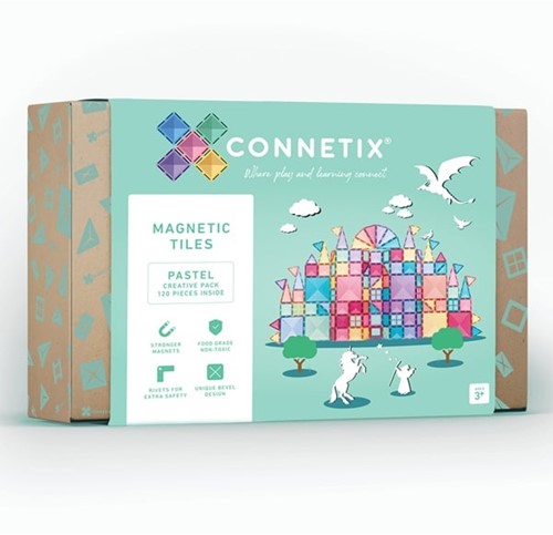 Connetix Magnetkacheln Pastell Kreativ 120 Stück