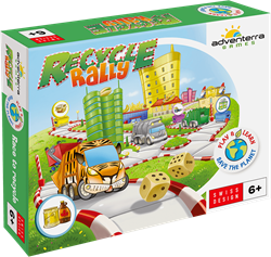 Adventerra Games Lernspiel Recycle Rally - Umwelt Brettspiel für Kinder