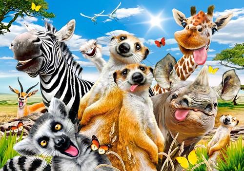 Castorland Puzzle African Selfie - 500 Teile Tiere