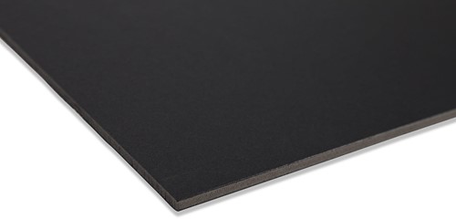 Airplac Airplac Schaumstoffplatte 3 mm 21 x 29,7 cm Schwarz 20 Stück