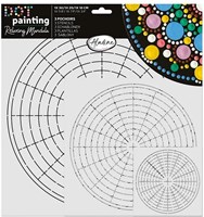 Aladine kreative Schablonen Set Mandala Dot Painting 3 Stück
