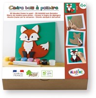 Aladine 3D Bastelset Fuchs aus MDF - kreatives Holzspielzeug
