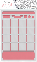 Aladine Bullet Journal Schablone A5 Kalender Vorlage kreativ