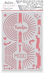 Aladine Bullet Journal Schablone A5 Mood Tracker Kreativ Stencil