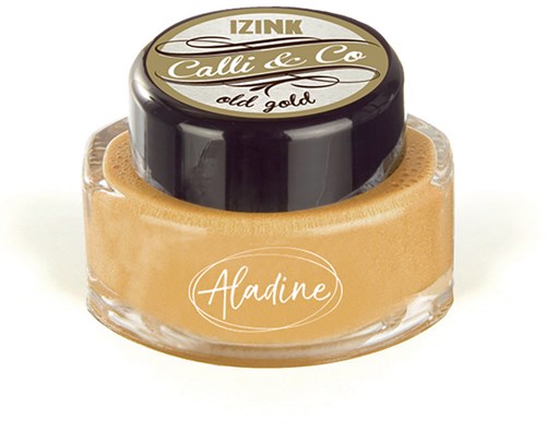 Aladine Kalligraphietinte 15 ml Old Gold metallic luxuriös