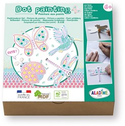 Aladine Dot Painting Set - Natur Malset für Kinder Holzformen