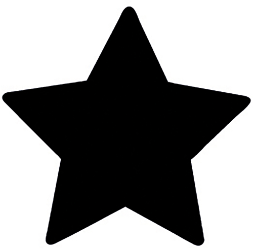 Aladine Aladine Houten Stempel Ster 3x3 cm