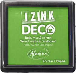 Aladine Stempelkissen grün XL für Basteln und Dekoration