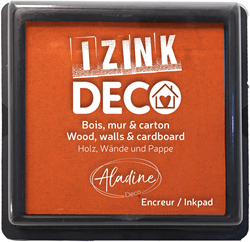 Aladine Stempelkissen orange - großes Format für kreative Dekoration