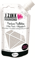 Aladine Glitzerfarbe Izink Diamond 24 Karat 80 ml Silber Bastelfarbe