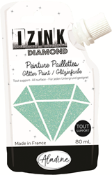 Aladine Glitzerfarbe Izink Diamond 80 ml pastellgrün Bastelfarbe
