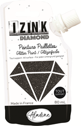 Aladine Glitzerfarbe Izink Diamond 80 ml schwarz DIY Dekoration