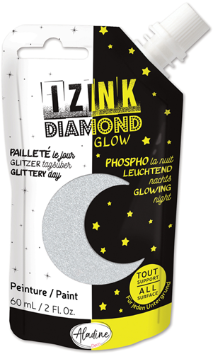 Aladine Aladine Izink Diamond Glow 60 ml Silber